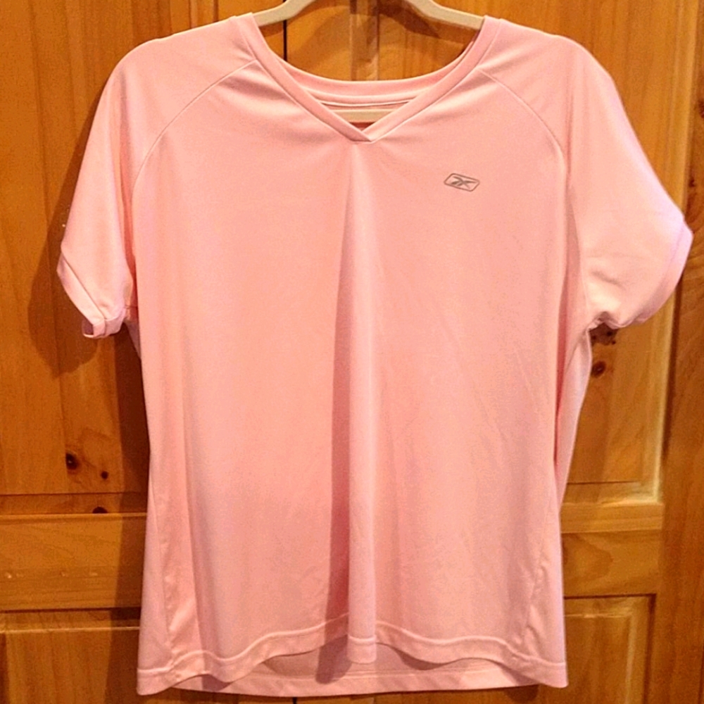 Women's Reebok dri fit pink tee